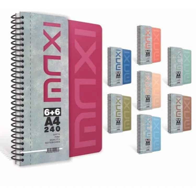 GIPTA MAXI SPİRALLİ PP. KAPAK 240 YP. A4 6+6 AYRAÇLI DEFTER