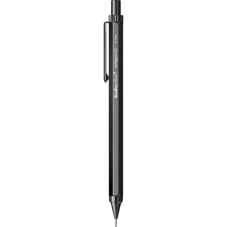 SCRIKSS OCTAGON-X 0.7MM VERSATİL KALEM SİYAH - TEKLİ
