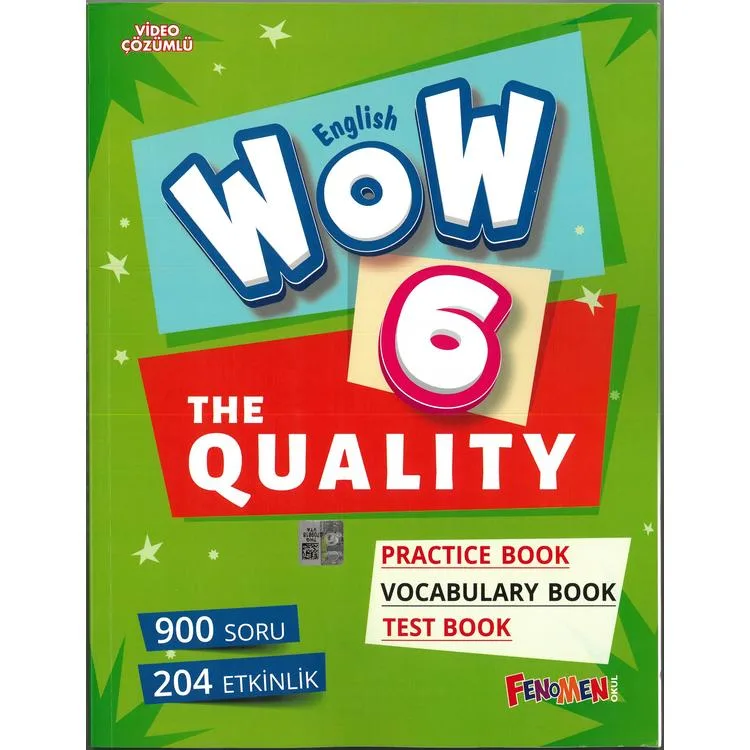 FENOMEN 6. SINIF WOW ENGLISH THE QUALITY + PRACTICE BOOK + VOCABULARY BOOK + TEST BOOK