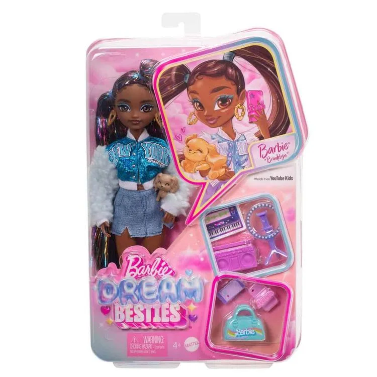 BARBIE HYC22 DREAM BESTIES ANA KARAKTER BEBEKLERİ BROOKLYN