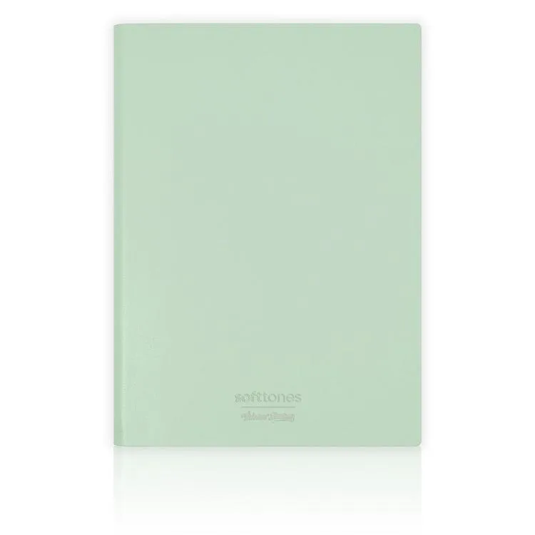 VICTORIA'S JOURNALS 1007 SOFTTONS ESNEK KAPAK 14.8x21cm A5 80gr. 128 YP.KREM ÇİZGİLİ DEFTER PASTEL YEŞİL