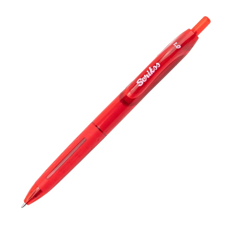 SCRIKSS HYBRID 1.0mm TÜKENMEZ KALEM KIRMIZI