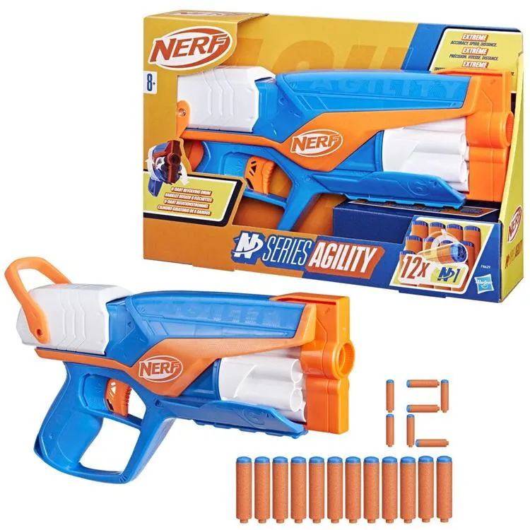 HASBRO F8629 NERF N SERİSİ AGILITY SÜNGER ATAN SİLAH 12 MERMİ 8+