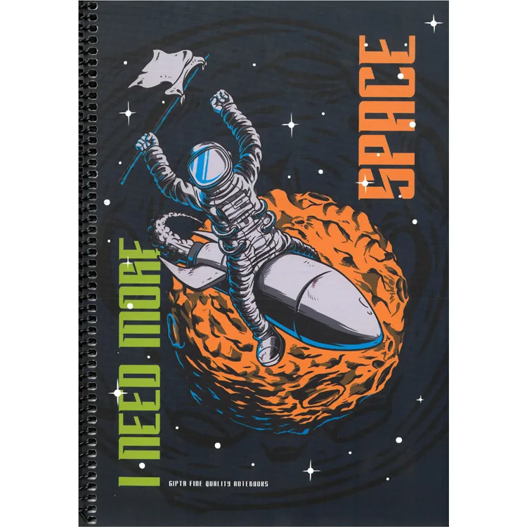 GIPTA SPACE SPİRALLİ KARTON KAPAK A4 80 YP ÇİZGİLİ DEFTER