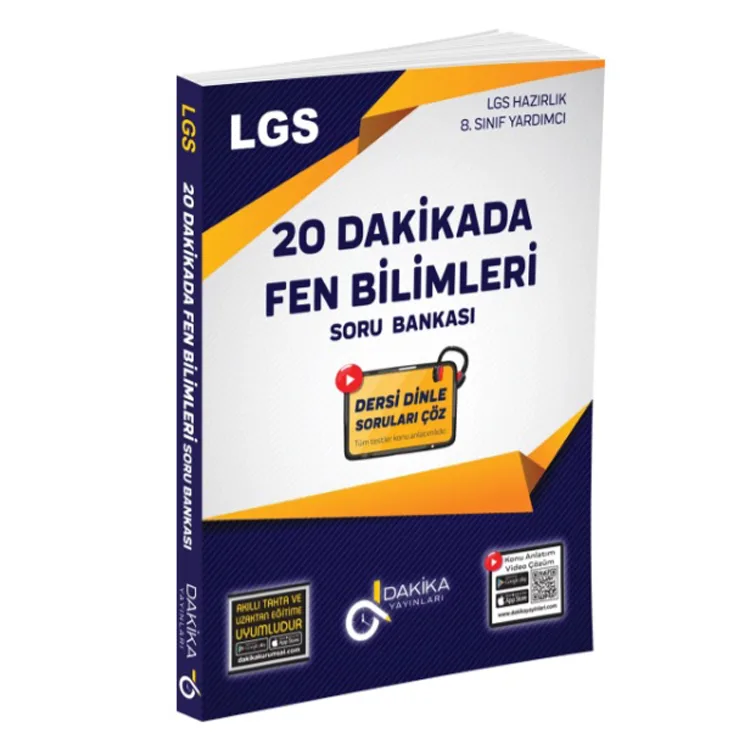 DAKİKA 8. SINIF LGS 20 DAKİKADA FEN BİLİMLERİ SORU BANKASI