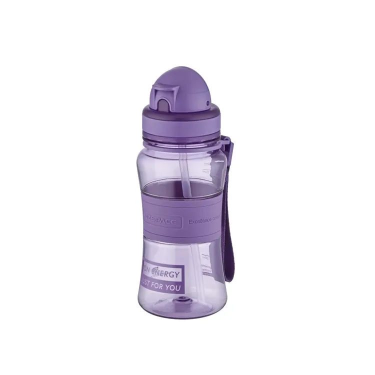 UZSPACE PİPETLİ SİLİKON GÖVDE MATARA TRITAN 5023 300 ML IRIS PURPLE