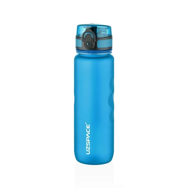 UZSPACE 1215 TUTMA DESTEKLİ TRITAN SOFT TOUCH PİPETSİZ MATARA 1215 500 ML CYAN