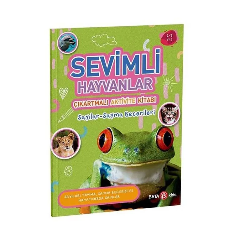 SEVİMLİ HAYVANLAR ÇIKARTMALI AKTİVİTE KİTABI