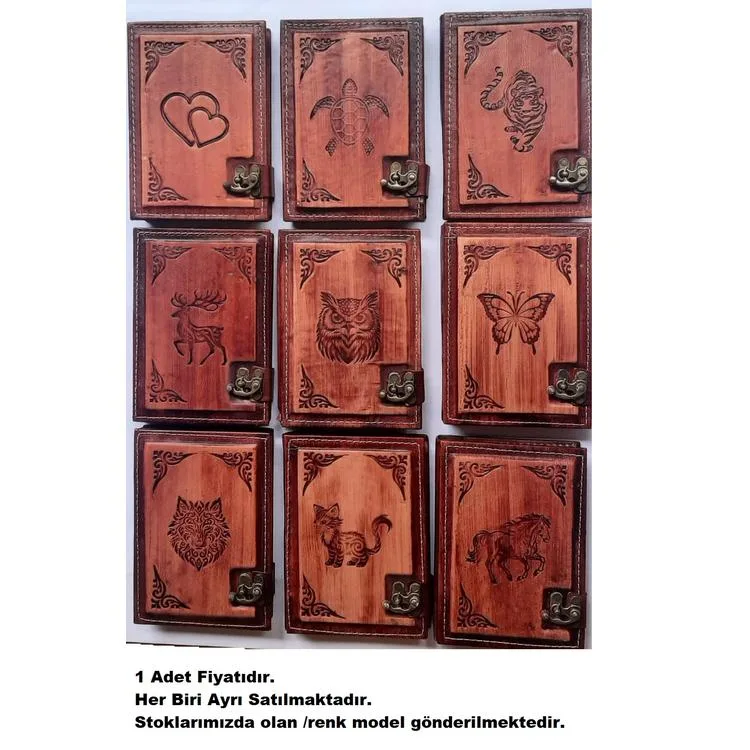 DEFFTER 64245-8 11.5x15.5 KRAFTON DERİ KAPLI KRAFT DEFTER ÇİZGİSİZ ( S )