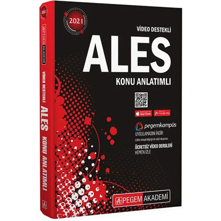 PEGEM 2021 ALES KONU ANLATIMLI TÜM ADAYLAR İÇİN TEK KİTAP (VİDEO DESTEKLİ)