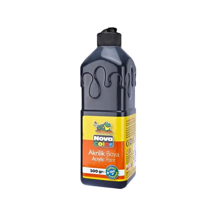 NOVA COLOR NC-386 AKRİLİK BOYA 500gr. SİYAH