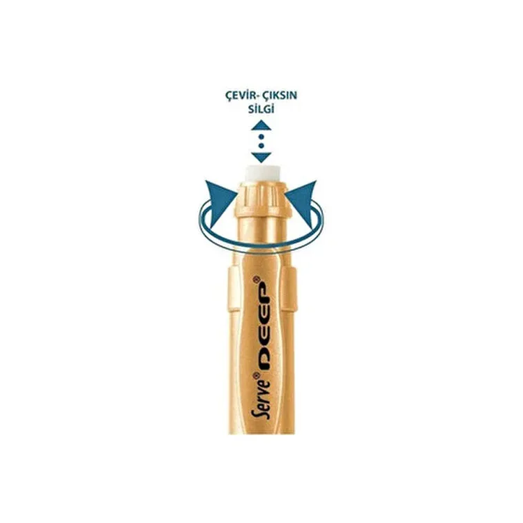SERVE DEEP MEKANİK VERSATİL KALEM 0.7mm METALİK ALTIN