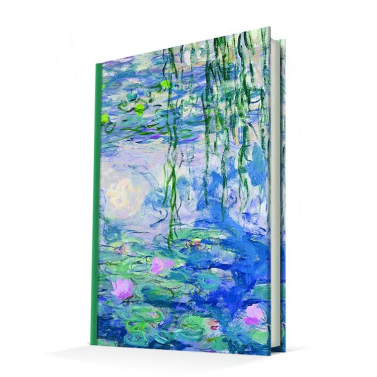 DEFFTER ART OF WORLD /WATERLILIES MONET 14X20 SERT KAPAK ÇİZGİLİ DEFTER 96YP.