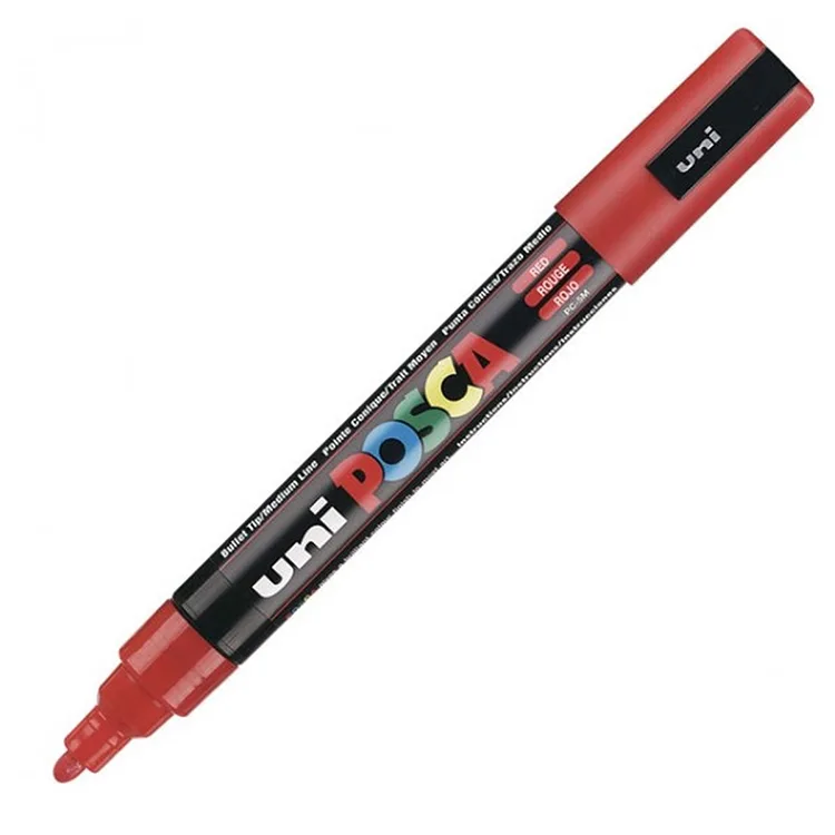 UNİ POSCA SU BAZLI POSTER MARKER 1.8-2.5 KIRMIZI PC-5M