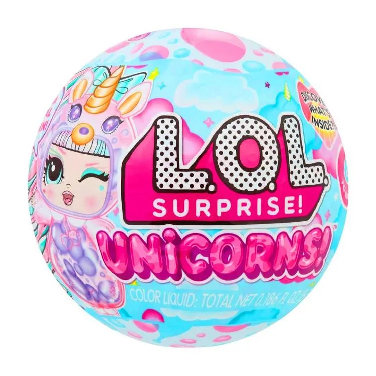 ADORE 121336 LOL SURPRISE UNICORN SÜRPRİZ TOP BEBEK 3+