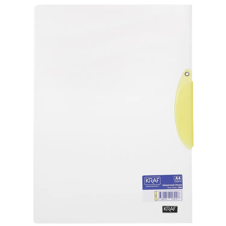 KRAF 1060 SIKIŞTIRMALI DOSYA QUICK CLIP SARI - TEKLİ
