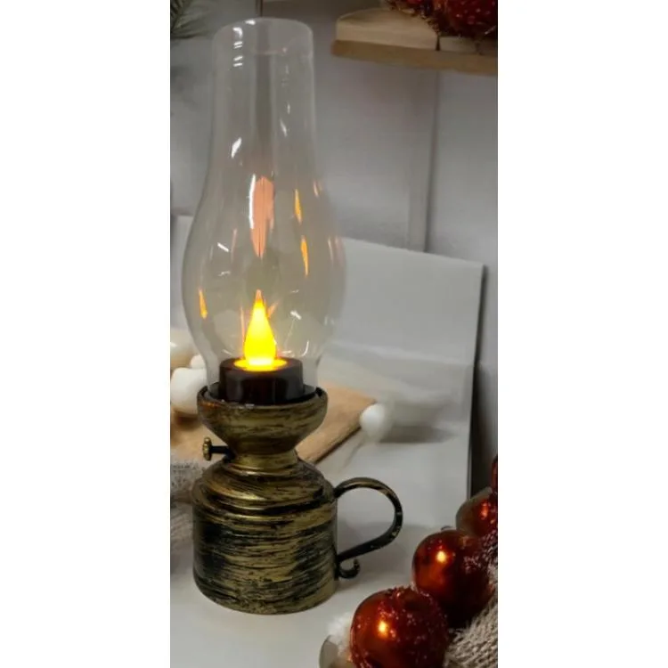 DK DK-425 GİFTZEN MASAÜSTÜ LEDLİ GAZ LAMBASI 18.5 cm