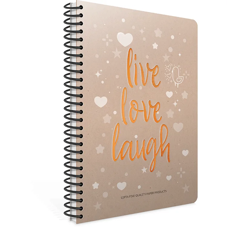 GIPTA LOVE BOOK SPİRALLİ KARTON KAPAK A4 80 YP KARELİ DEFTER