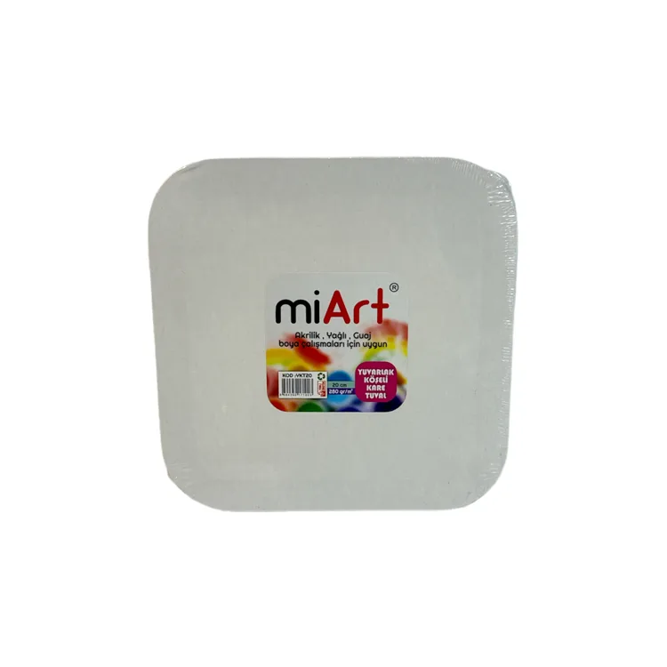 MİART MYKT20 YUVARLAK KÖŞELİ KARE TUVAL 20 CM