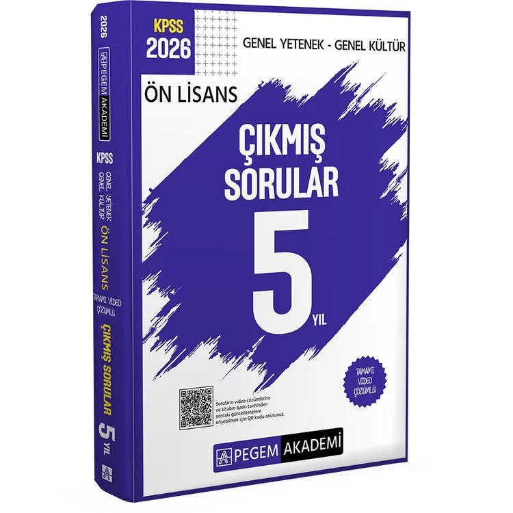 PEGEM 2026 ÖNLİSANS KPSS GYGK SON 5 YIL ÇIKMIŞ SORULAR