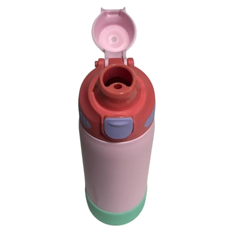 VAGONLİFE ÇELİK TEK KAPAK PİPETLİ/ PİPETSİZ KULLANIM KULPLU MATARA/TERMOS VGN1102 700ML - PEMBE