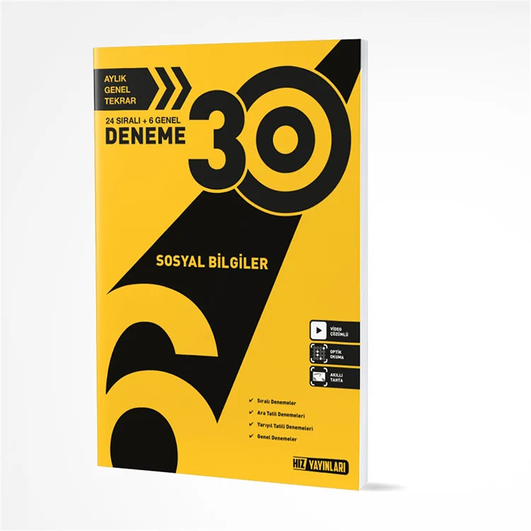 HIZ 6. SINIF SOSYAL BİLGİLER 30'LU DENEME