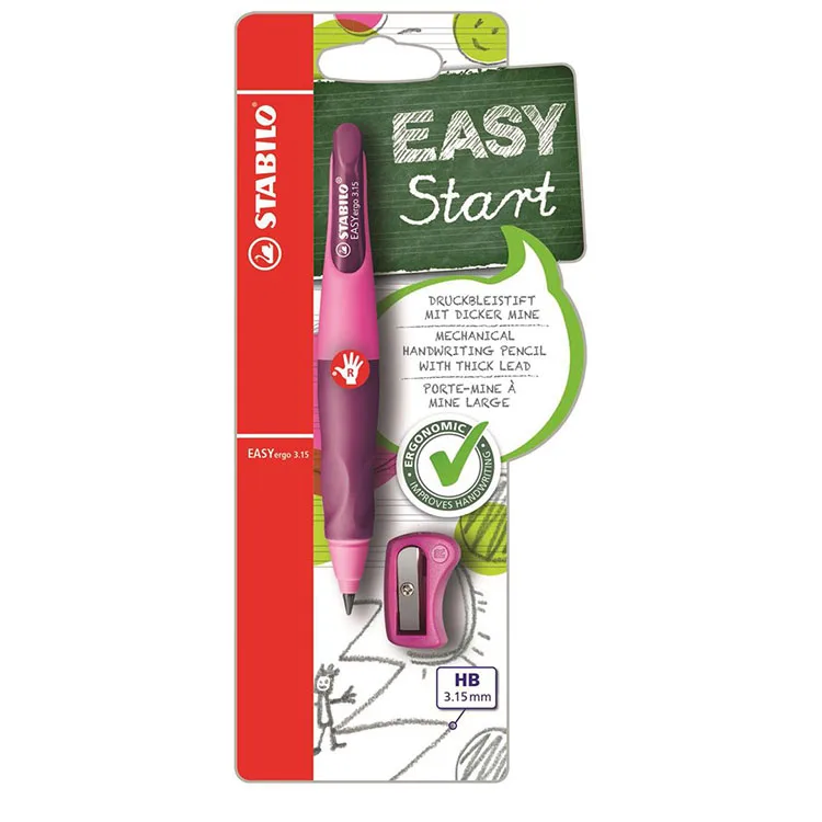 STABILO EASYERGO 3.15 VERSATİL SAĞ EL KALEMİ - PEMBE/LİLA B-46870