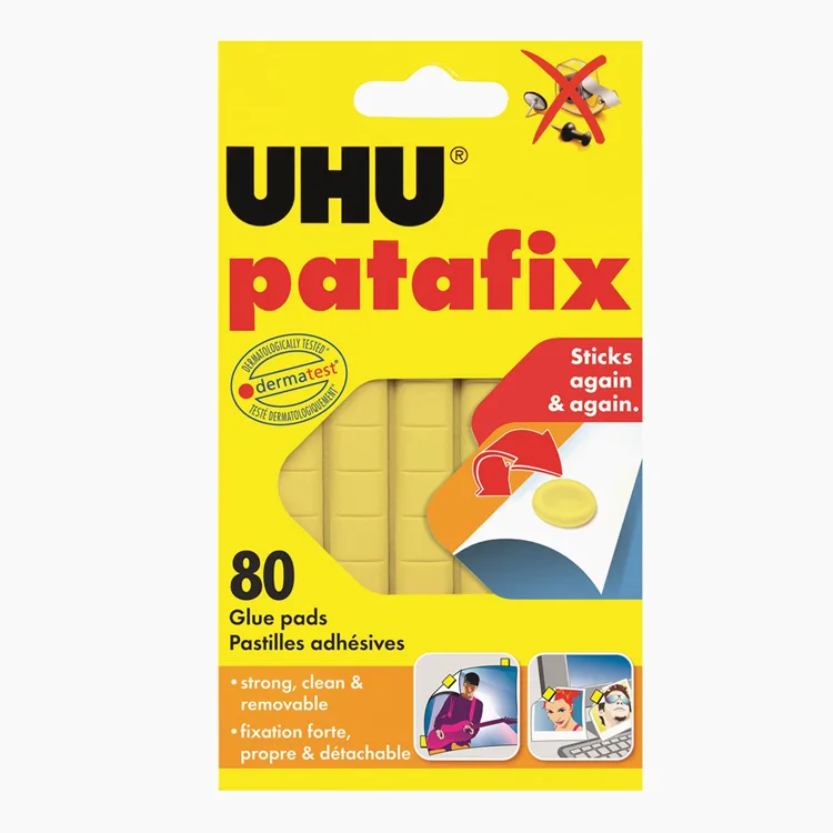 UHU 50140 YAPIŞTIRICI PATAFİX SARI 80'Lİ TEK PAKET