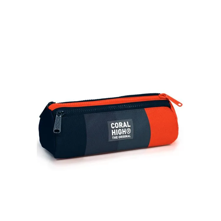 CORAL HIGH 22098 KIDS RENKLİ ÇİZGİLİ ÜÇ BÖLMELİ KALEM ÇANTASI