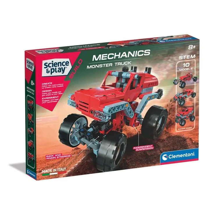 CLEMENTONI 75038 MEKANİK LABORATUVARI CANAVAR KAMYONLAR