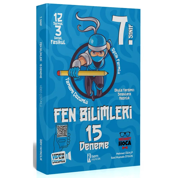 İSEM 7. SINIF FEN BİLİMLERİ 15 DENEME - 2025 MÜFREDAT