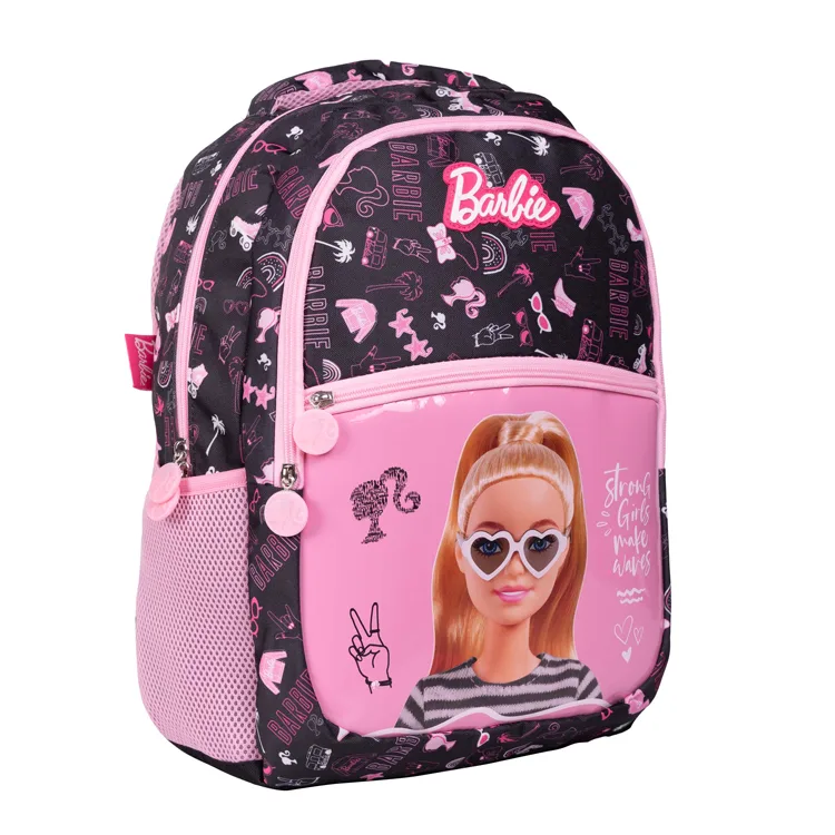 TMN 592886 BARBIE GÖRSELLİ OKUL SIRT ÇANTASI 2700 SİYAH PEMBE