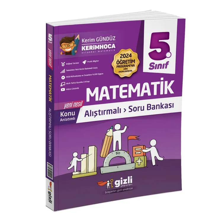 GİZLİ 5. SINIF MATEMATİK ALIŞTIRMALI SORU BANKASI