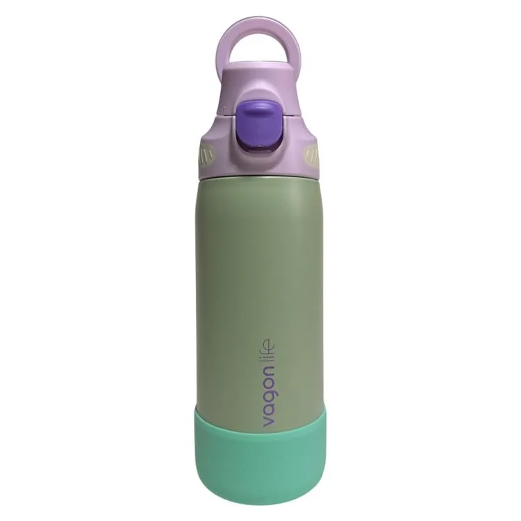 VAGONLİFE ÇELİK TEK KAPAK PİPETLİ/ PİPETSİZ KULLANIM KULPLU MATARA/TERMOS VGN1102 700ML - YEŞİL