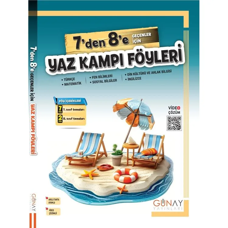 GÜNAY BUMERANG 7' DEN 8'E GEÇENLER İÇİN YAZ KAMPI FÖYLERİ