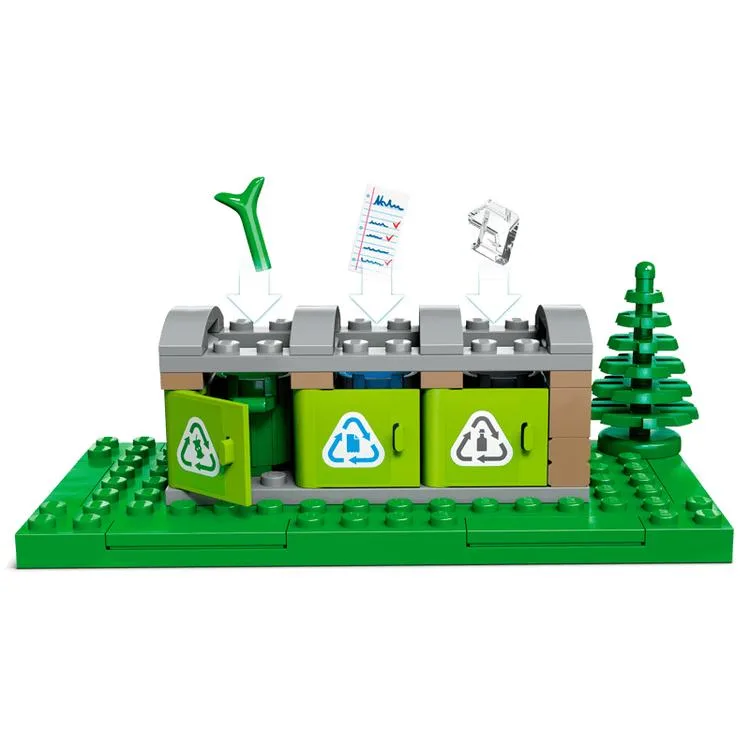 LEGO 60386 CİTY GRİ DÖNÜŞÜM KAMYONU 261 PARÇA 5+