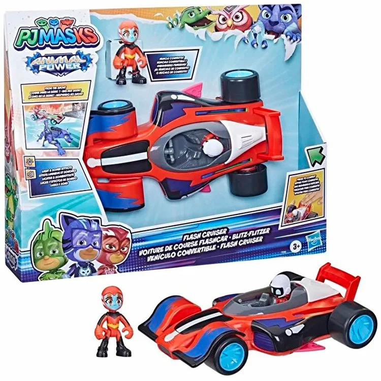 HASBRO F5206 PJ MASKS ANIMAL POWER FLASH CRUISER SESLİ IŞIKLI 3+