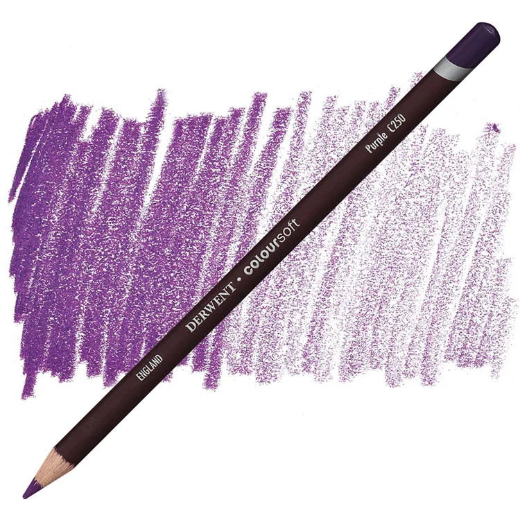 DERWENT COLOURSOFT - YUMUŞAK KURUBOYA KALEMİ- PURPLE C250