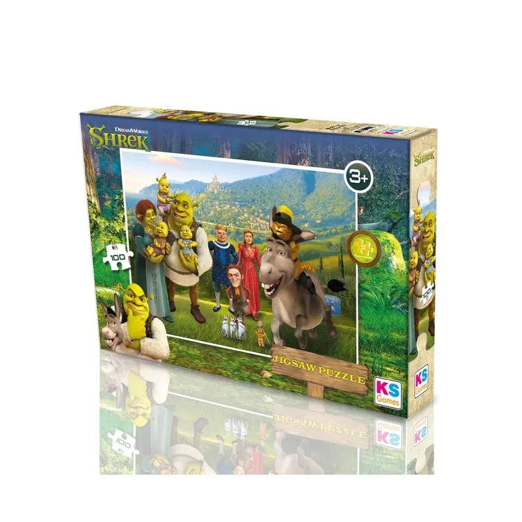 KS GAMES SH714 SHREK 34x48cm YAPBOZ/PUZZLE 100 PARÇA