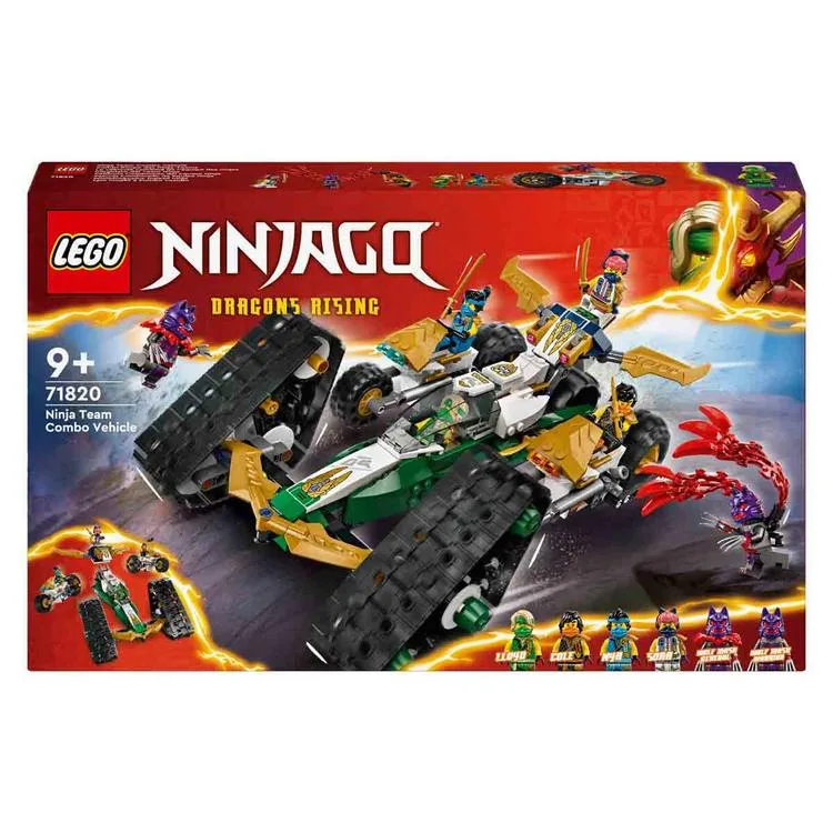 LEGO NINJAGO 71820 NINJA TEAM COMBO VEHICLE 576 PARÇA 9+