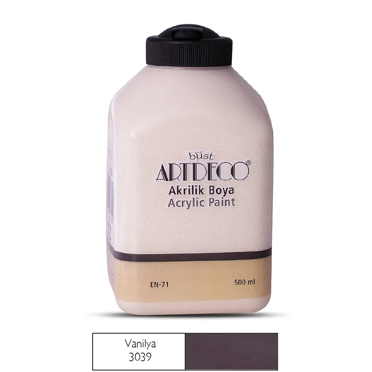 ARTDECO 070L-3039 AKRİLİK BOYA 500 ML. VANİLYA