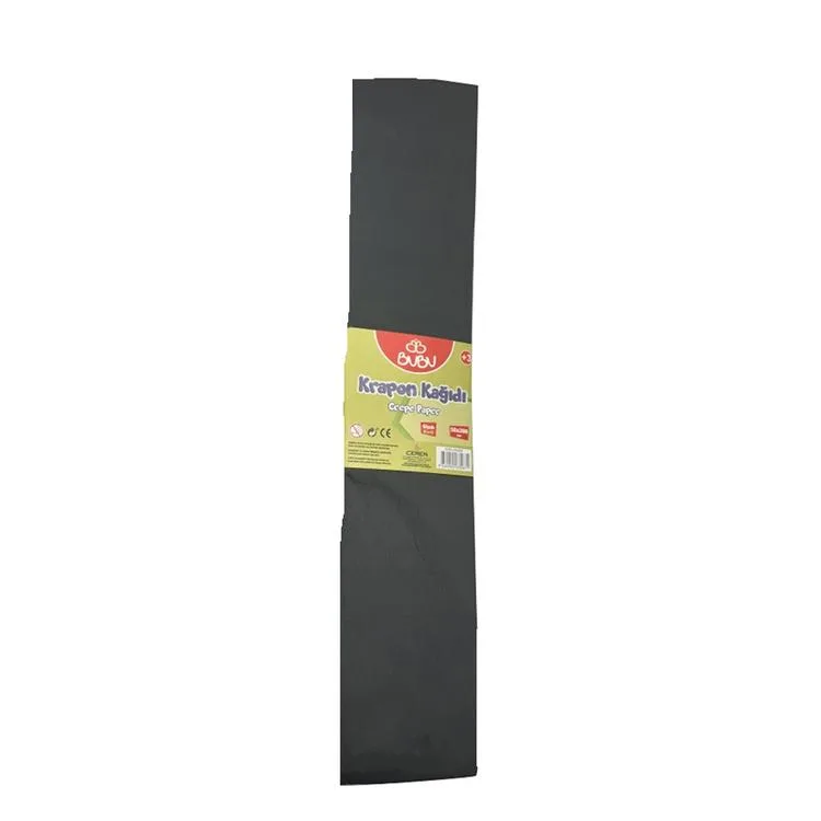 BU-BU KR0008 KRAPON KAĞIDI 50x200cm SİYAH - TEKLİ