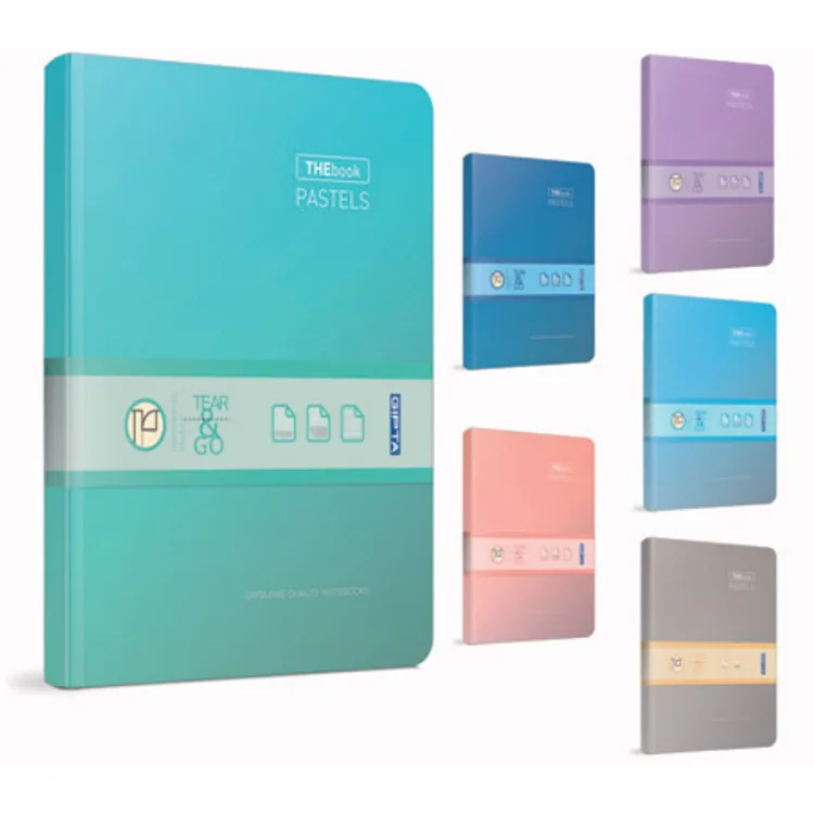 GIPTA THEBOOK PASTELS İPLİK DİKİŞLİ SERT KAPAK DEFTER 20X28 160YP. KARELİ