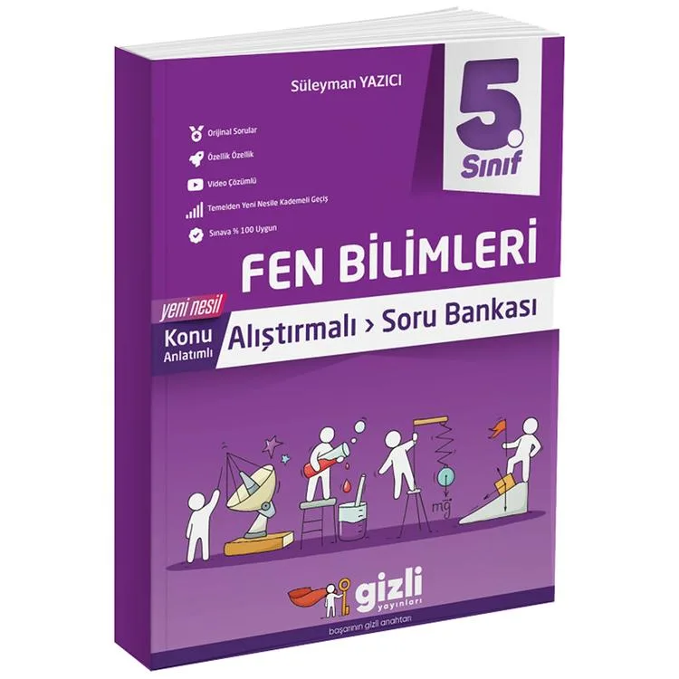 GİZLİ 5. SINIF FEN BİLİMLERİ ALIŞTIRMALI SORU BANKASI