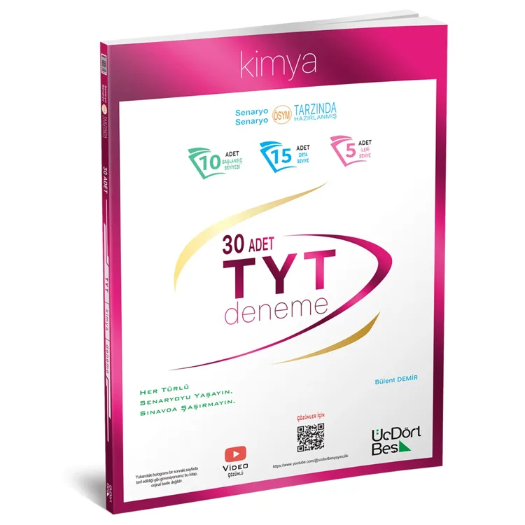 ÜÇDÖRTBEŞ TYT KİMYA 30'LU DENEME