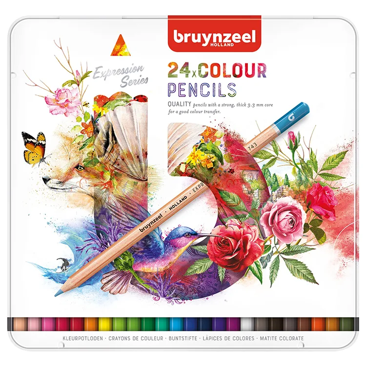BRUYNZEEL EXPRESSION KURU BOYA KALEM SETİ 24'lü - B60312024