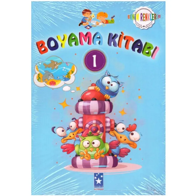 YILDIZ İNCE BOYAMA KİTABI 10'LU MAVİ