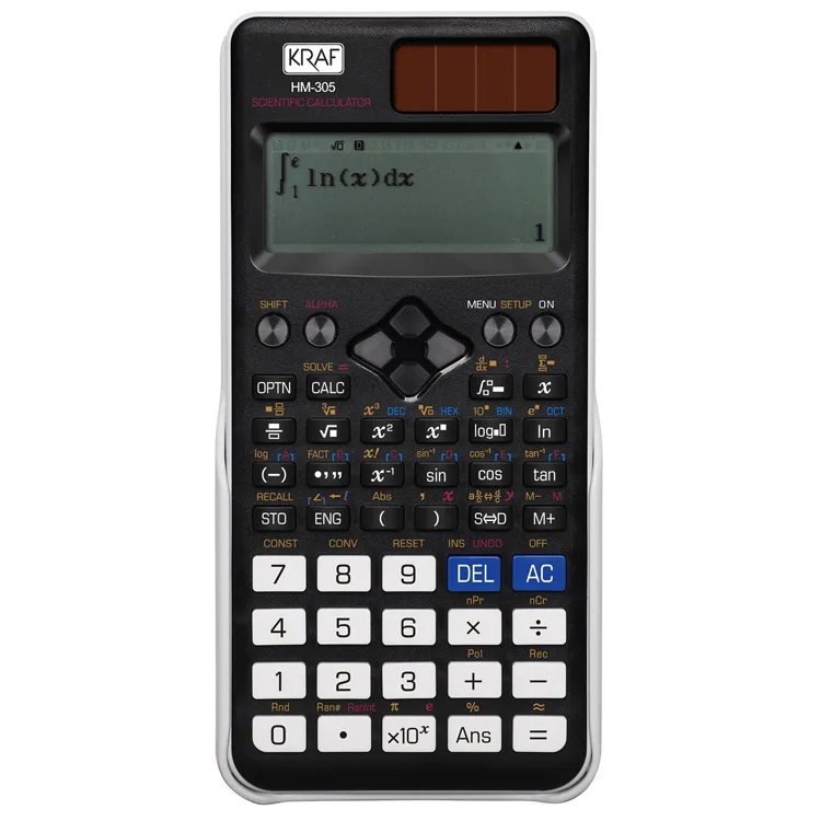 KRAF 10+2 HANE 552 FONKSİYONLU BİLİMSEL HESAP MAKİNESİ HM-305