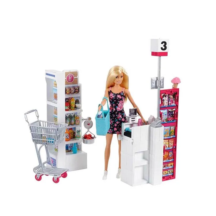 BARBİE FRP01 SÜPERMARKETTE OYUN SETİ 3+