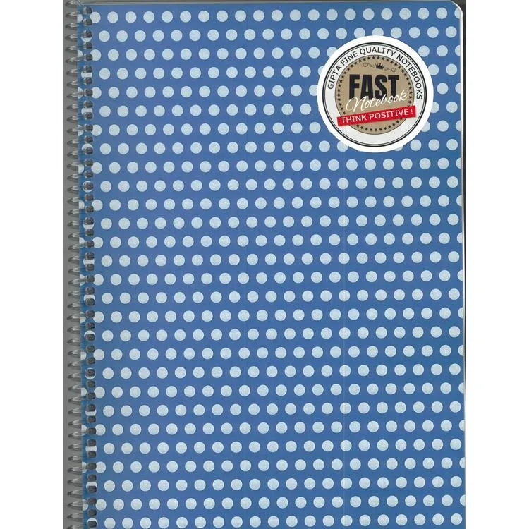 GIPTA FAST NOTEBOOK SPİRALLİ PP. KAPAK A4 80YP. KARELİ DEFTER 8571 - TEKLİ